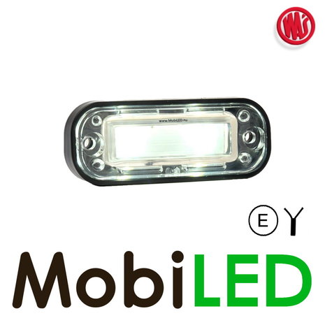 WAS LED License plate lighting flush mounted 12-24 volts E-mark