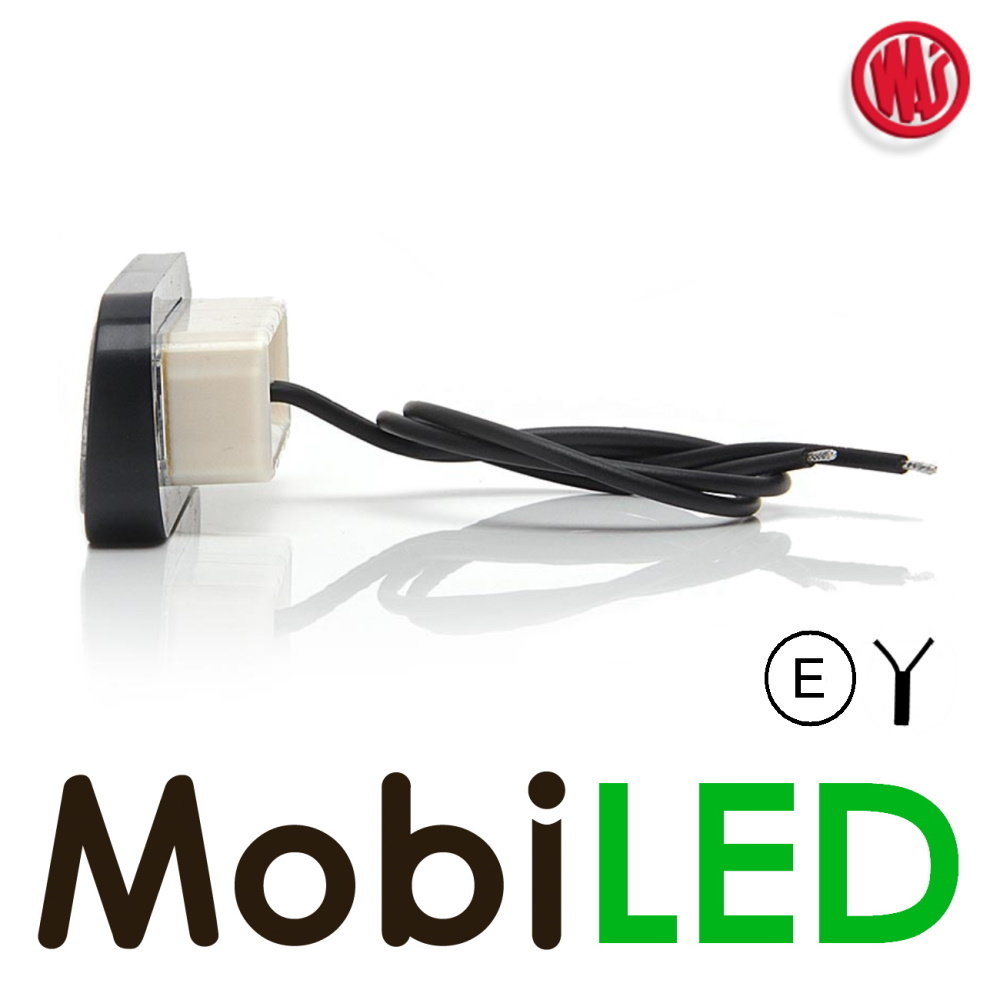 WAS LED License plate lighting flush mounted 12-24 volts E-mark