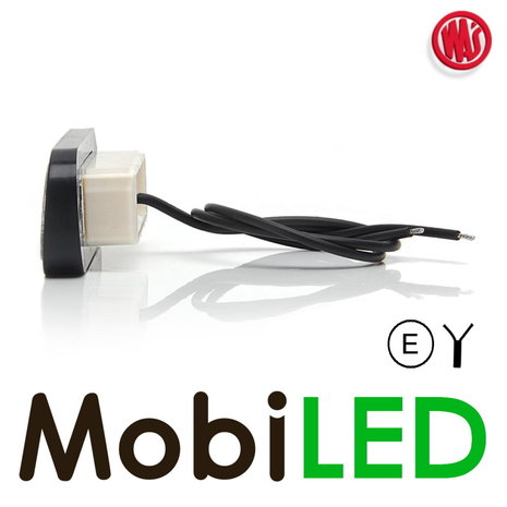 WAS LED License plate lighting flush mounted 12-24 volts E-mark