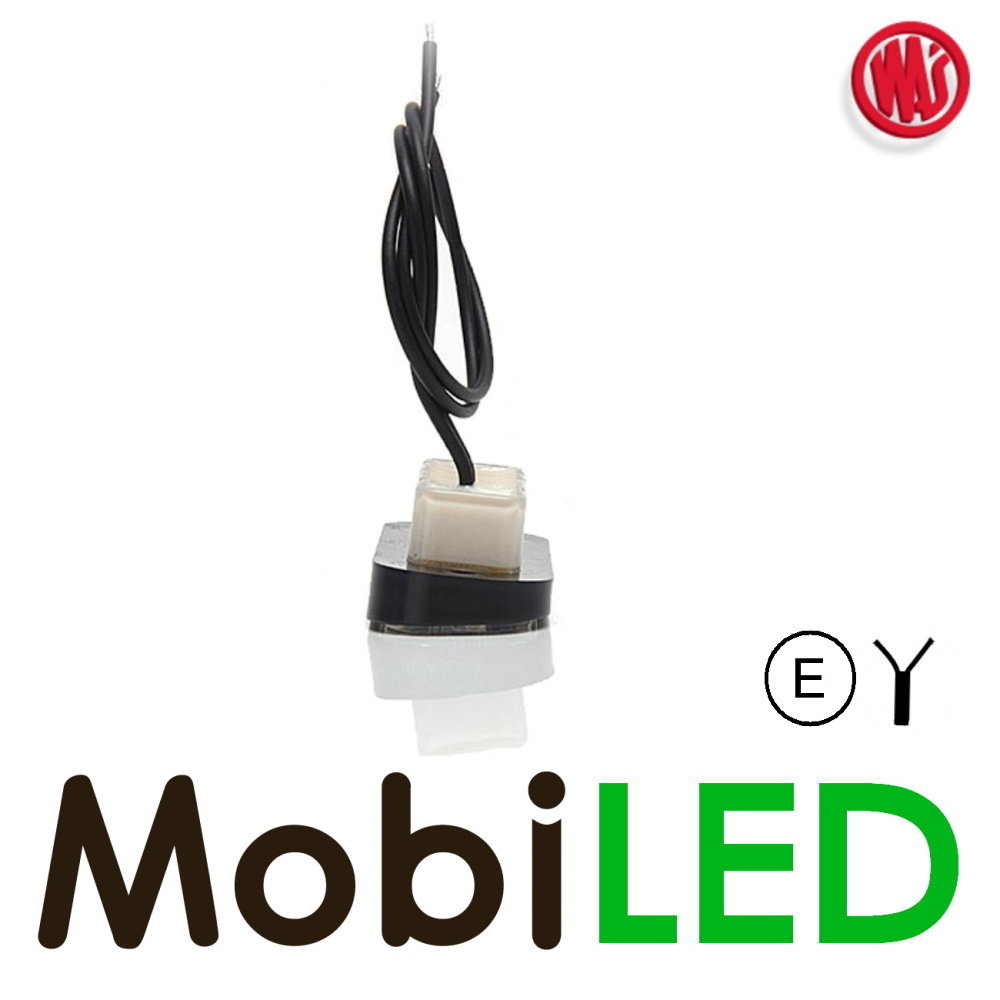 WAS LED License plate lighting flush mounted 12-24 volts E-mark