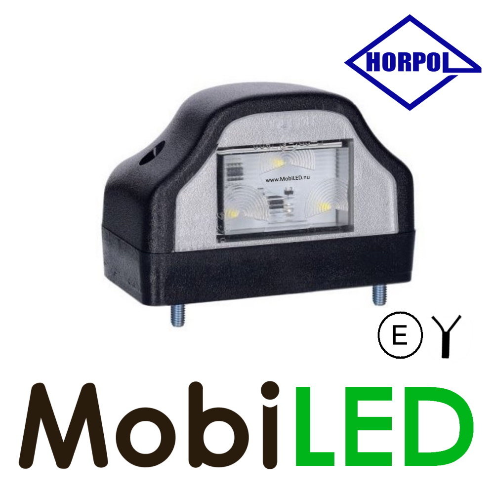 HORPOL Horpol License plate lighting black E-mark HORPOL Horpol License plate lighting black E-mark