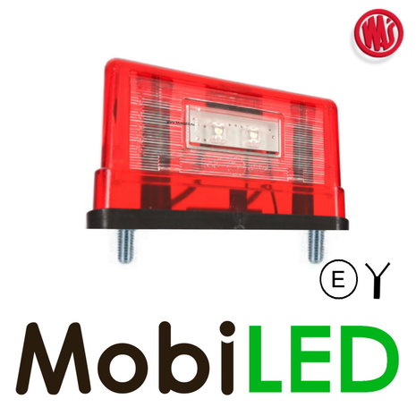 WAS Multifunctional license plate lighting E-mark 12-24 volts WAS Multifunctional license plate lighting E-mark 12-24 volts