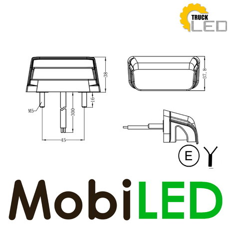 Kentekenverlichting E-keur 12-24 volt Kentekenverlichting E-keur 12-24 volt