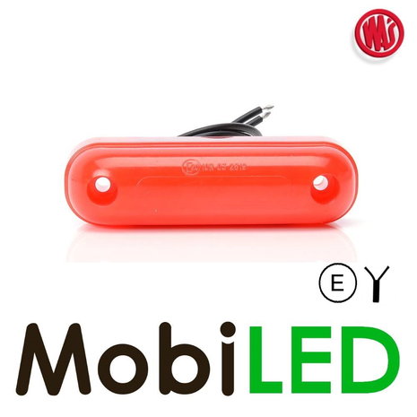 WAS WAS Contour lighting red short NEON look 12-24 volts E-mark