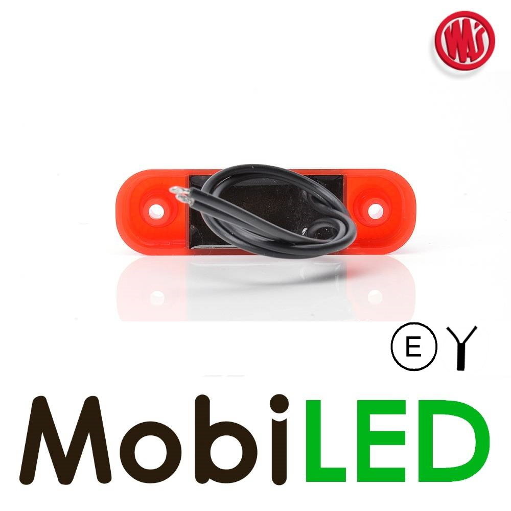 WAS "NEON" Eclairage de contour Rouge universel court 12-24 volts E-mark