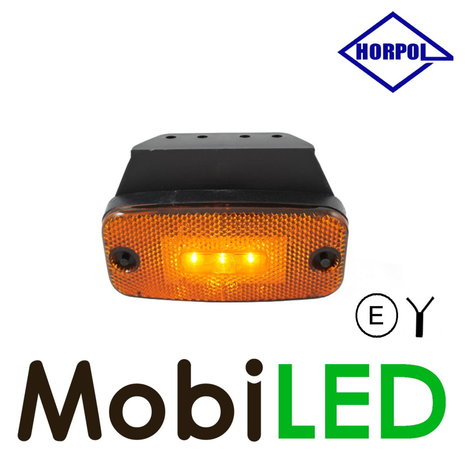 HORPOL Horpol Markeringslicht amber met reflector 12-24 volt E-keur HORPOL Horpol Markeringslicht amber met reflector 12-24 volt E-keur