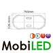 Flitsbalk 760 118 watt Amber-Wit ECE R10-R65 Flitsbalk 760 118 watt Amber-Wit ECE R10-R65