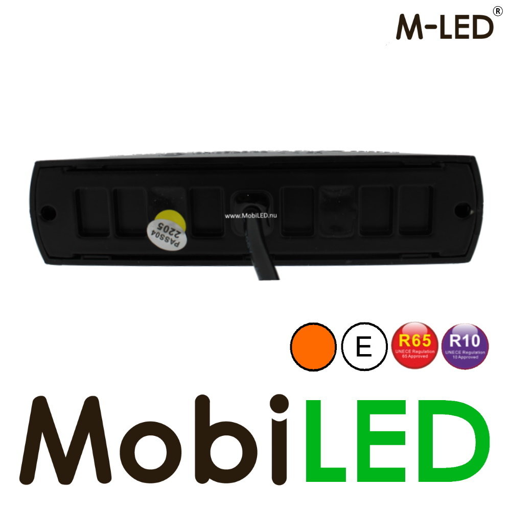 M-LED M-LED Flash grand angle ambre 6 LED E-marque