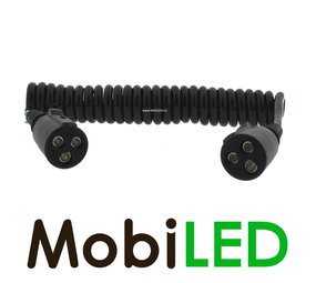Elektrospiraalkabel 3 m 3 polig HM CLANG stekker 3-aderig EURO-6 Elektrospiraalkabel 3 m 3 polig HM CLANG stekker 3-aderig EURO-6