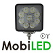 Work lamp 54W square E-mark Work lamp 54W square E-mark