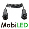12 V 13 conducteurs Câble spiralé Electro 3m 13 pôles