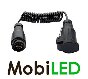 12V 8-aderig Elektrospiraalkabel 3 m 13 polig 12V 8-aderig Elektrospiraalkabel 3 m 13 polig