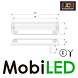 LED autolamps Opbouw lamp "scene light" wit zwart LED autolamps Opbouw lamp "scene light" wit zwart
