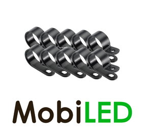 P-Clips en nylon noir 12 mm P-Clips en nylon noir 12 mm