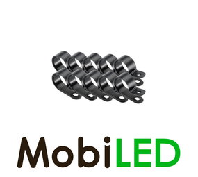P-Clips en nylon noir 6 mm P-Clips en nylon noir 6 mm