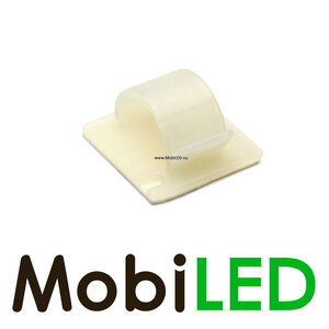 Clips de câble adhésifs blanc 8-13 mm
