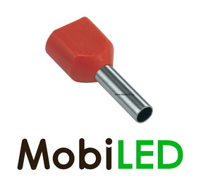 Twin entry cord ends 1 mm 100 pieces