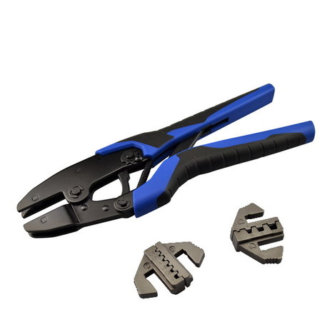 Professional cable end set with ratchet tool