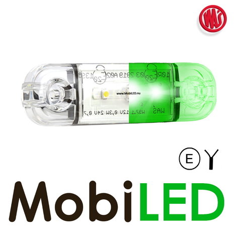 WAS WAS Marking Slim line Green E-mark 12-24 volt s