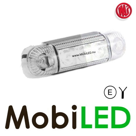 WAS Éclairage de contour transparent blanc montage en surface 12-24 volts E-mark WAS Éclairage de contour transparent blanc montage en surface 12-24 volts E-mark