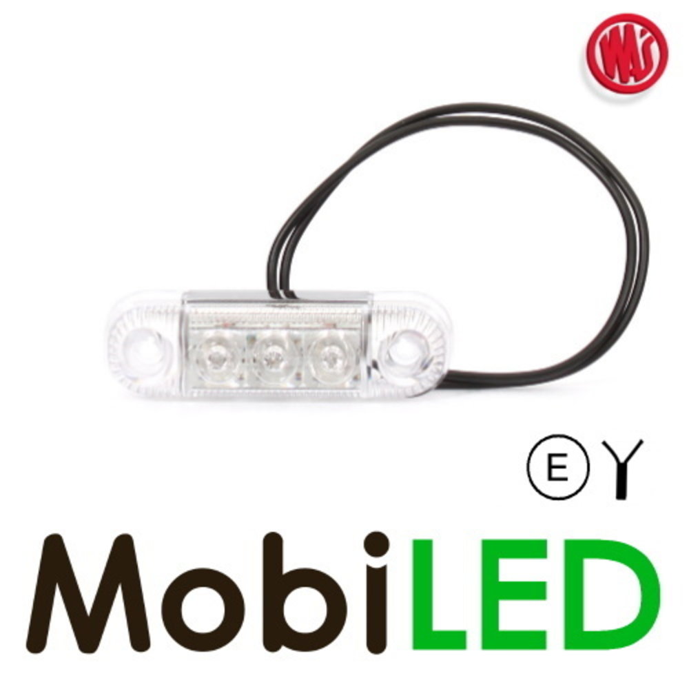 WAS Contourverlichting transparant wit opbouw 12-24 volt E-keur WAS Contourverlichting transparant wit opbouw 12-24 volt E-keur