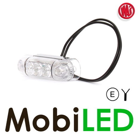 WAS Contourverlichting transparant wit opbouw 12-24 volt E-keur WAS Contourverlichting transparant wit opbouw 12-24 volt E-keur