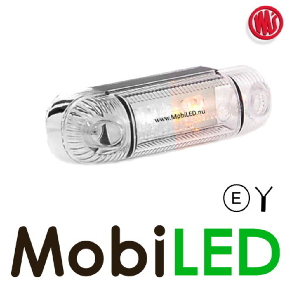 WAS Contour lighting transparent amber surface mounting 12-24 volts E-mark