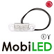 WAS Éclairage de contour transparent rouge montage en surface 12-24 volts E-mark WAS Éclairage de contour transparent rouge montage en surface 12-24 volts E-mark