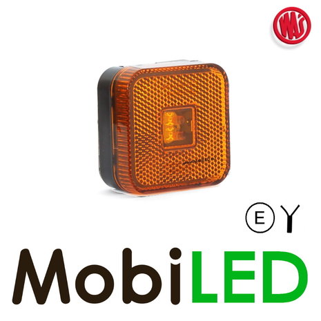 WAS WAS side marking square amber E-mark