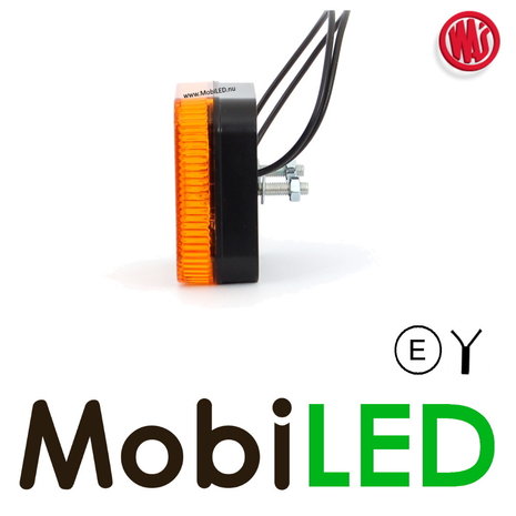 WAS WAS zijmarkering vierkant amber E-keur