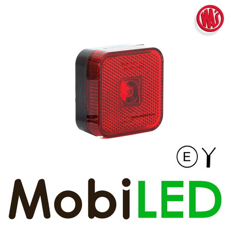 WAS WAS  marquage latéral carré rouge E-mark