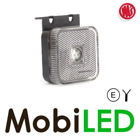 WAS WAS Side marking square white suspended E-mark