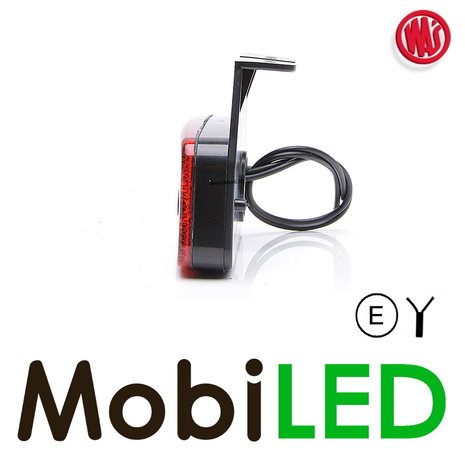 WAS WAS Marking 2x stripe rectangular red NEON look