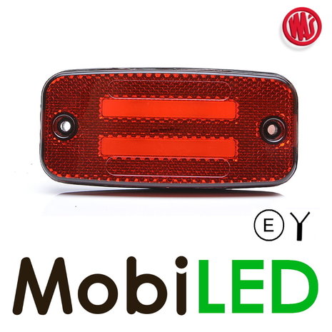 WAS WAS Marking 2x stripe rectangular red NEON look