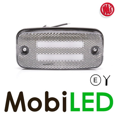 WAS WAS Marking 2x stripe rectangular white NEON look E-mark