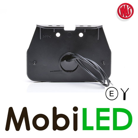 WAS WAS Marking 2x stripe rectangular white NEON look E-mark