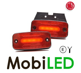 WAS Red marking 1x stripe rectangular "NEON" look