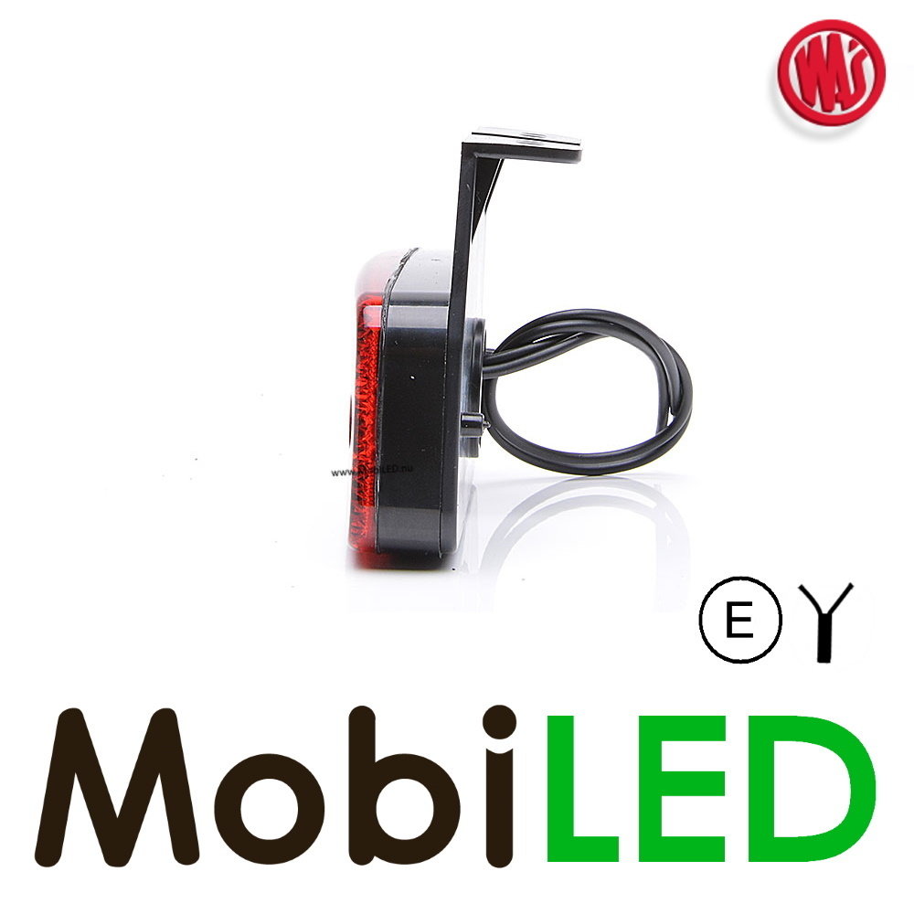 WAS WAS Marking 1x stripe rectangular red NEON look E-mark