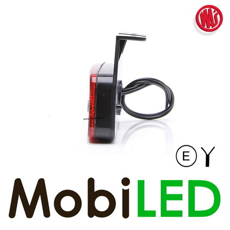 WAS WAS Marking 1x stripe rectangular red NEON look E-mark