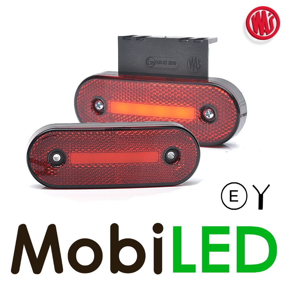 WAS Red marking 1x stripe round "NEON" look