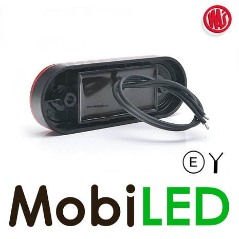 WAS WAS Marking 1x stripe red NEON look E-mark