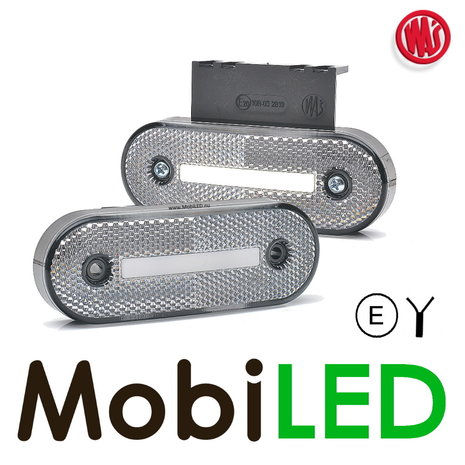 WAS WAS Marking 1x stripe white NEON look E-mark