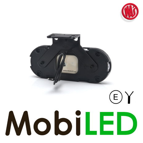 WAS LED Side marking "NEON" edge oval white E-mark WAS LED Side marking "NEON" edge oval white E-mark