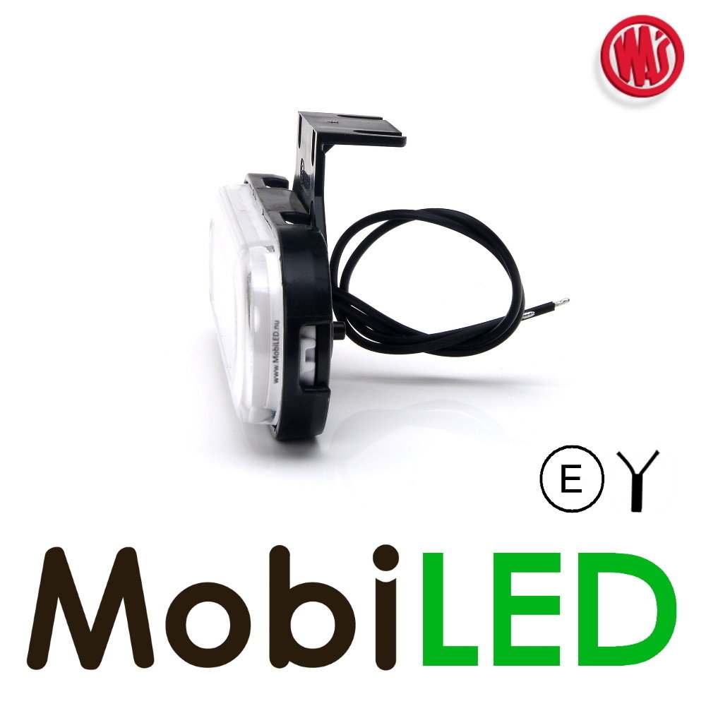 WAS WAS Side marking edge oval white NEON look E-mark WAS WAS Side marking edge oval white NEON look E-mark