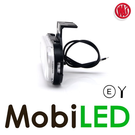 WAS Marquage latéral LED bord "NEON" ovale blanc E-mark WAS Marquage latéral LED bord "NEON" ovale blanc E-mark