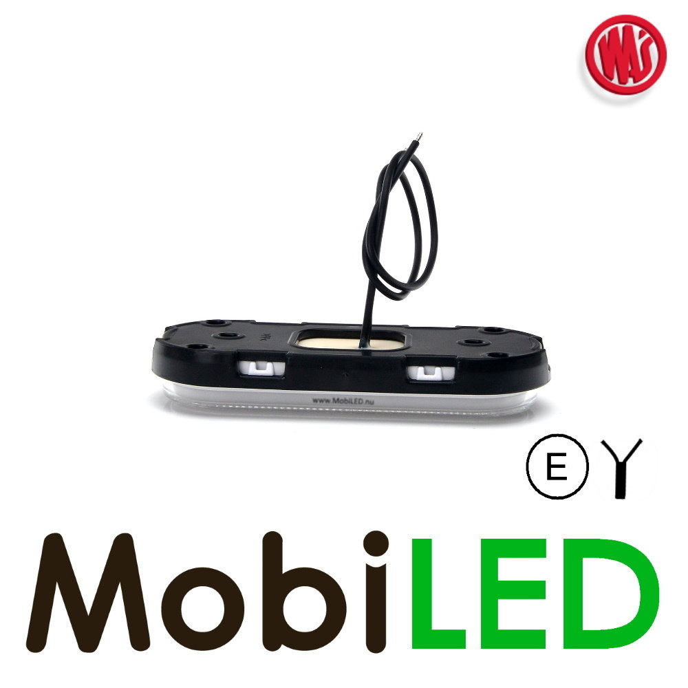 WAS Marquage latéral LED bord "NEON" ovale blanc E-mark WAS Marquage latéral LED bord "NEON" ovale blanc E-mark
