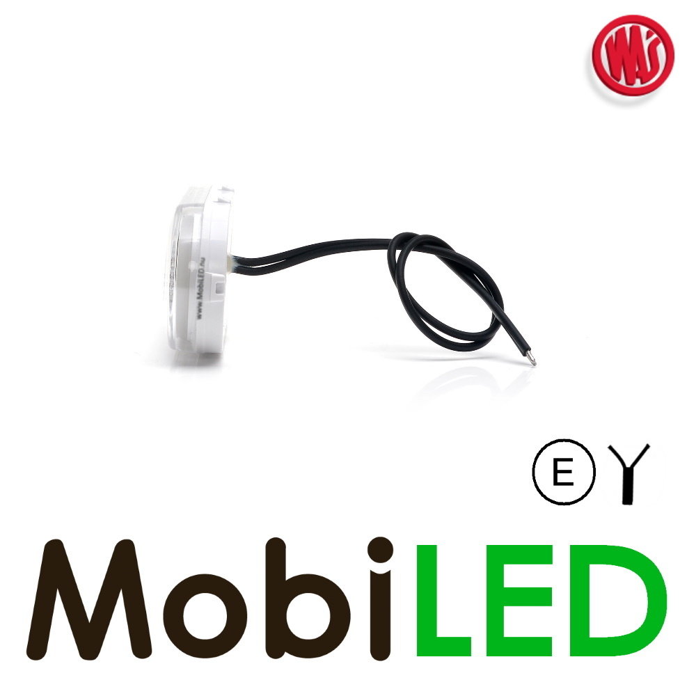 WAS Marquage latéral LED bord "NEON" ovale blanc E-mark WAS Marquage latéral LED bord "NEON" ovale blanc E-mark