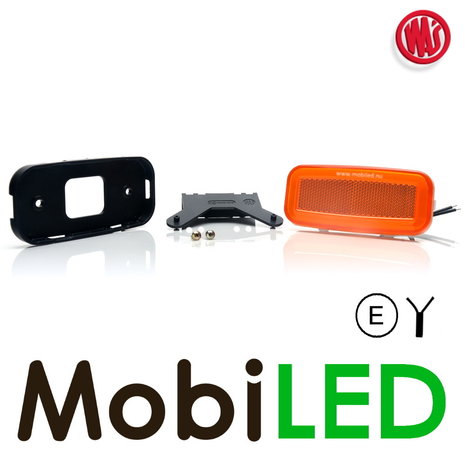 WAS WAS Side marking edge amber NEON look E-mark WAS WAS Side marking edge amber NEON look E-mark