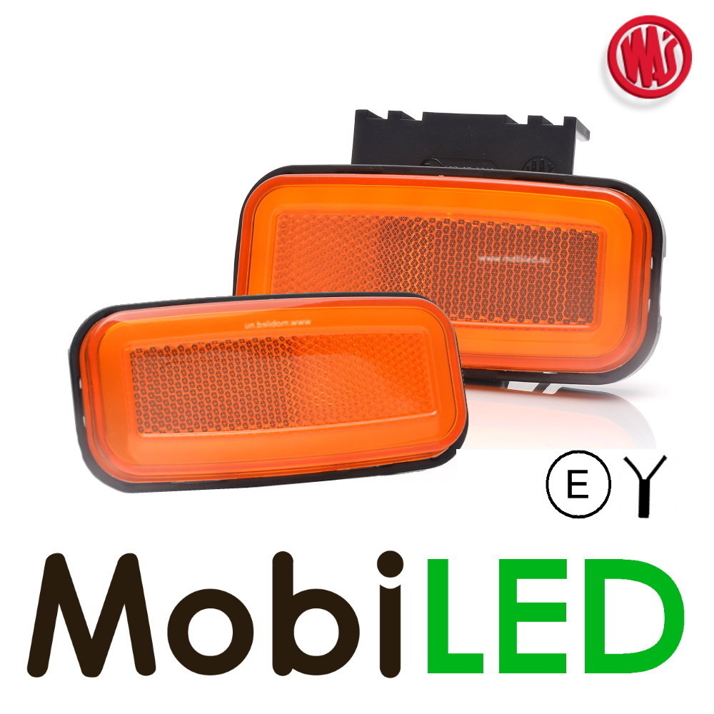 WAS WAS Marquage latéral bord ambre look NEON E-marque WAS WAS Marquage latéral bord ambre look NEON E-marque