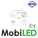 HORPOL Marker light square Red 12-24 volts E-mark with reflector HORPOL Marker light square Red 12-24 volts E-mark with reflector